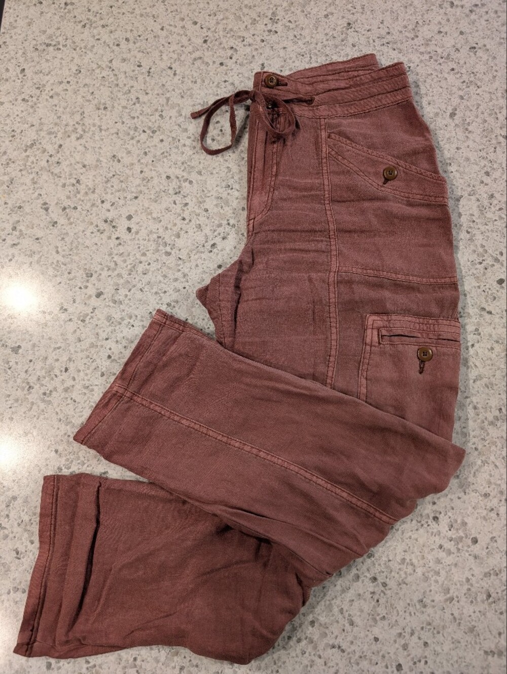 American Eagle Outfitters Women's Dusty Rose Cargo Pants